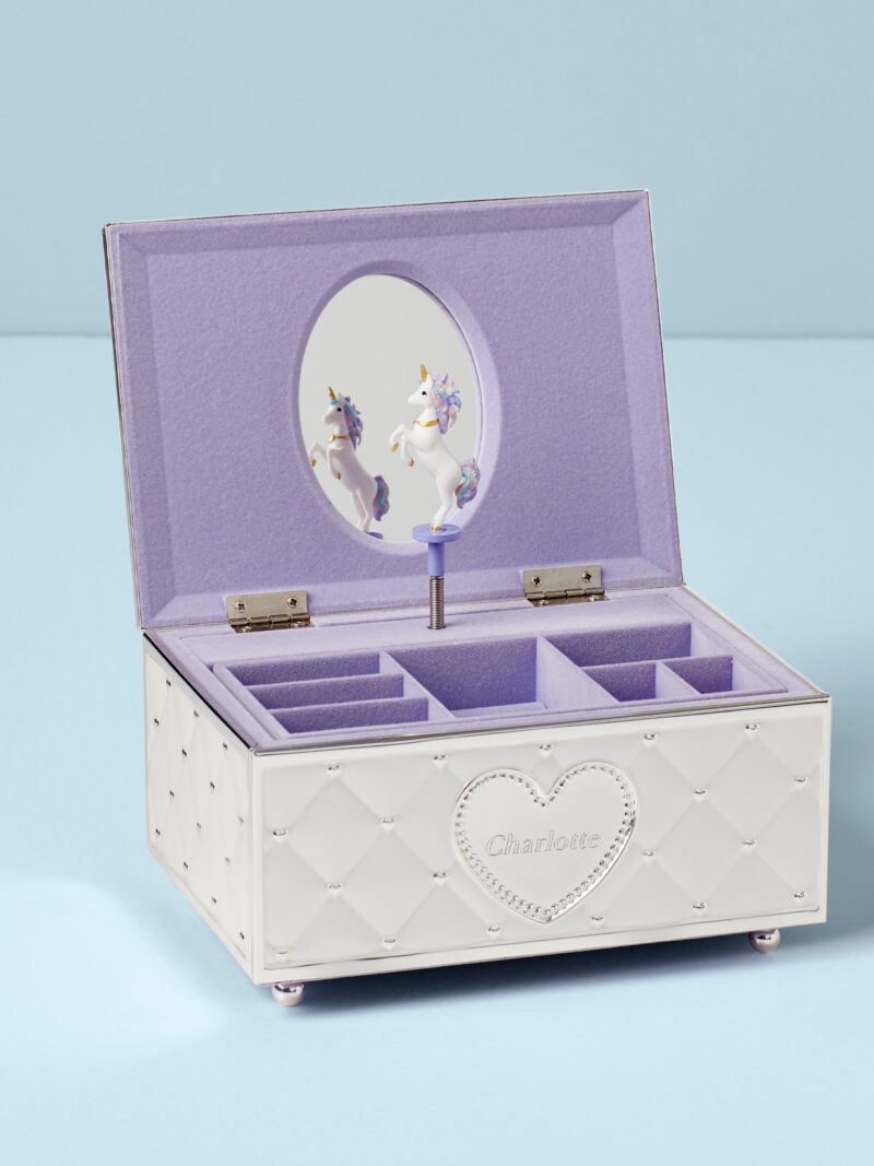 Personalized Child Memories Unicorn Jewelry Box